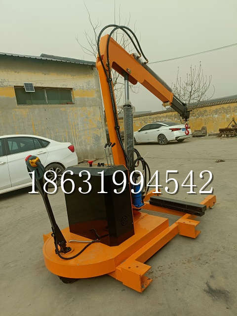 合作市自卸车厢随车吊 自制轮式四不像起重机 四驱平板吊 5吨 贵盛